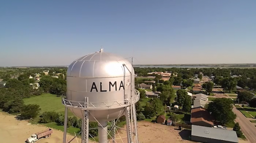 Alma, NE drone video